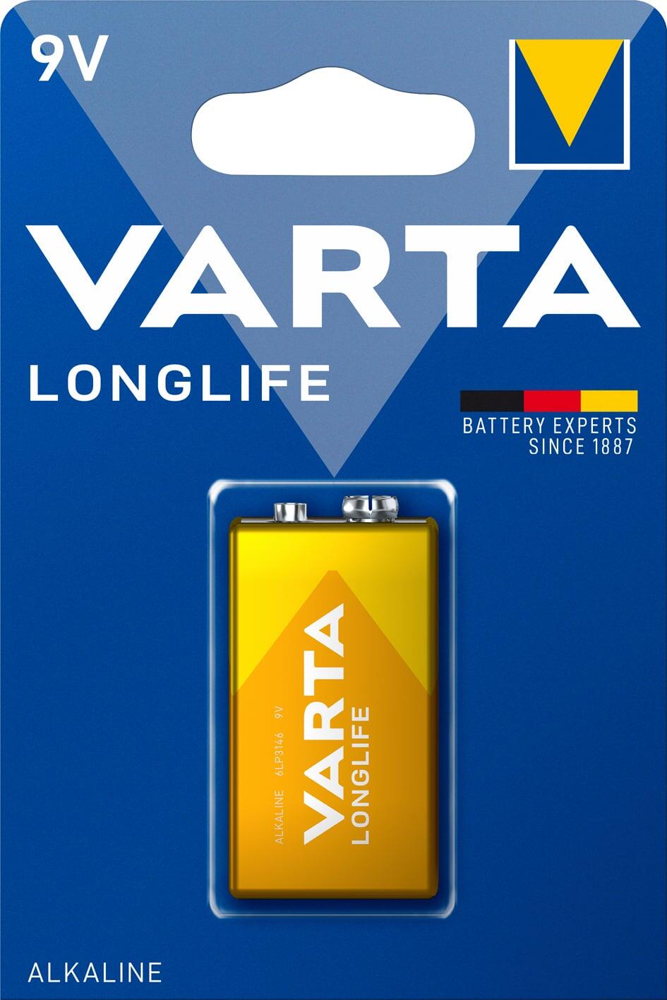 Blister 1 Batteria 9V Longlife Alcalina 6LP3146
