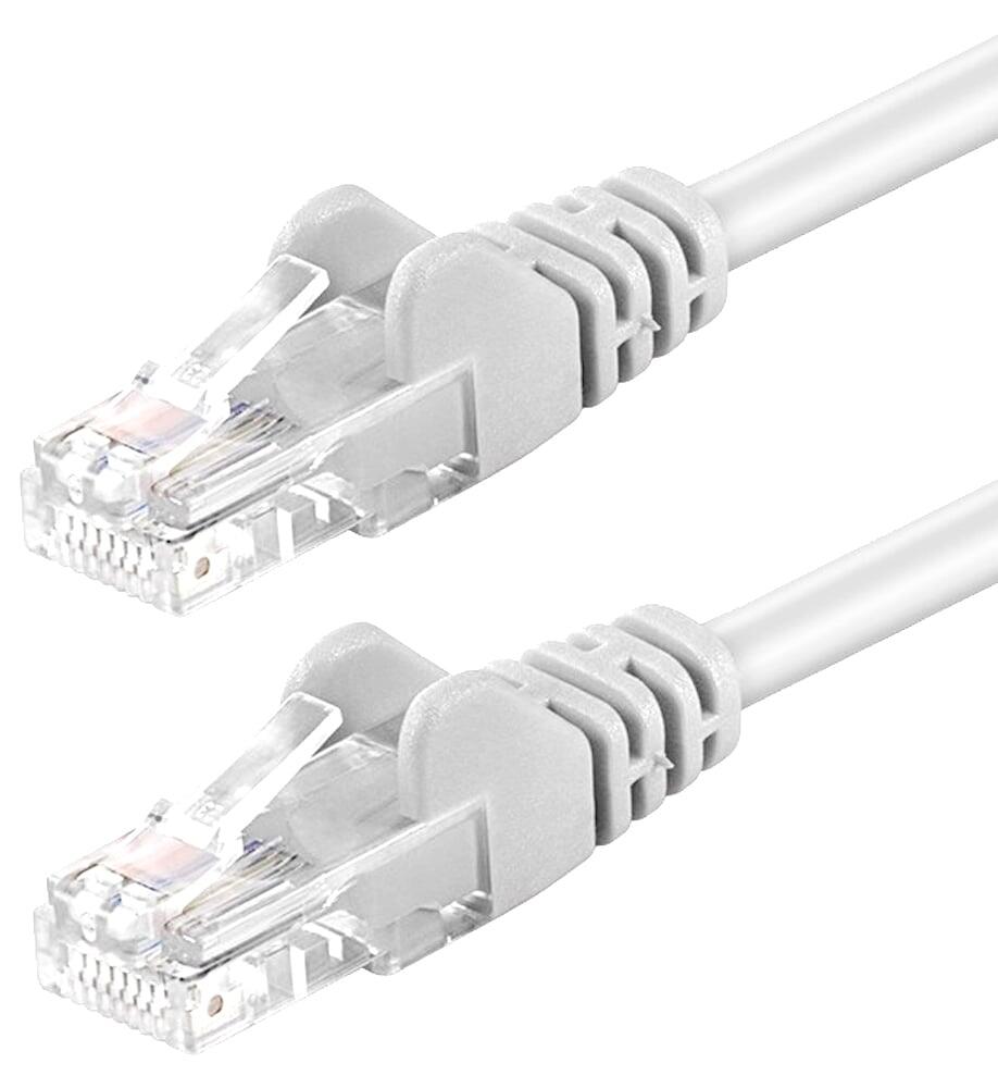 Cavo di rete Patch in Rame Cat. 5e Bianco UTP 0,5 m
