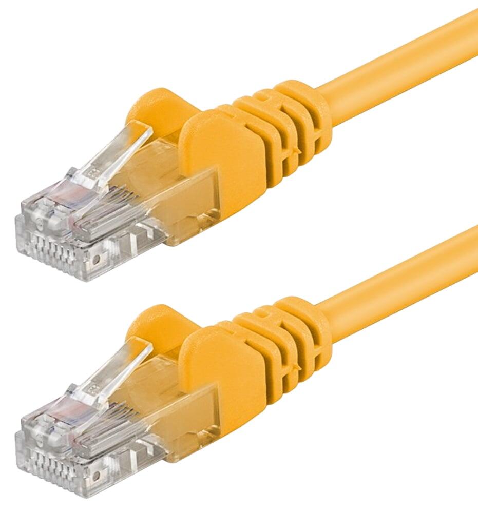 Cavo di rete Patch CCA Cat. 5e Giallo UTP 3 mt