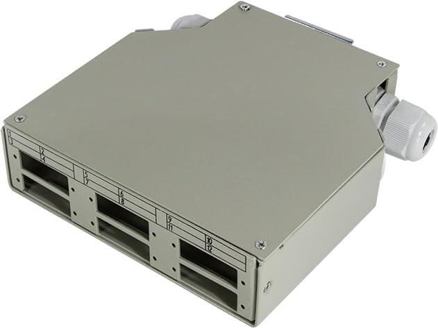 Scatola di Giunzione per Guida DIN per Connettori in Fibra Ottica LC o SC